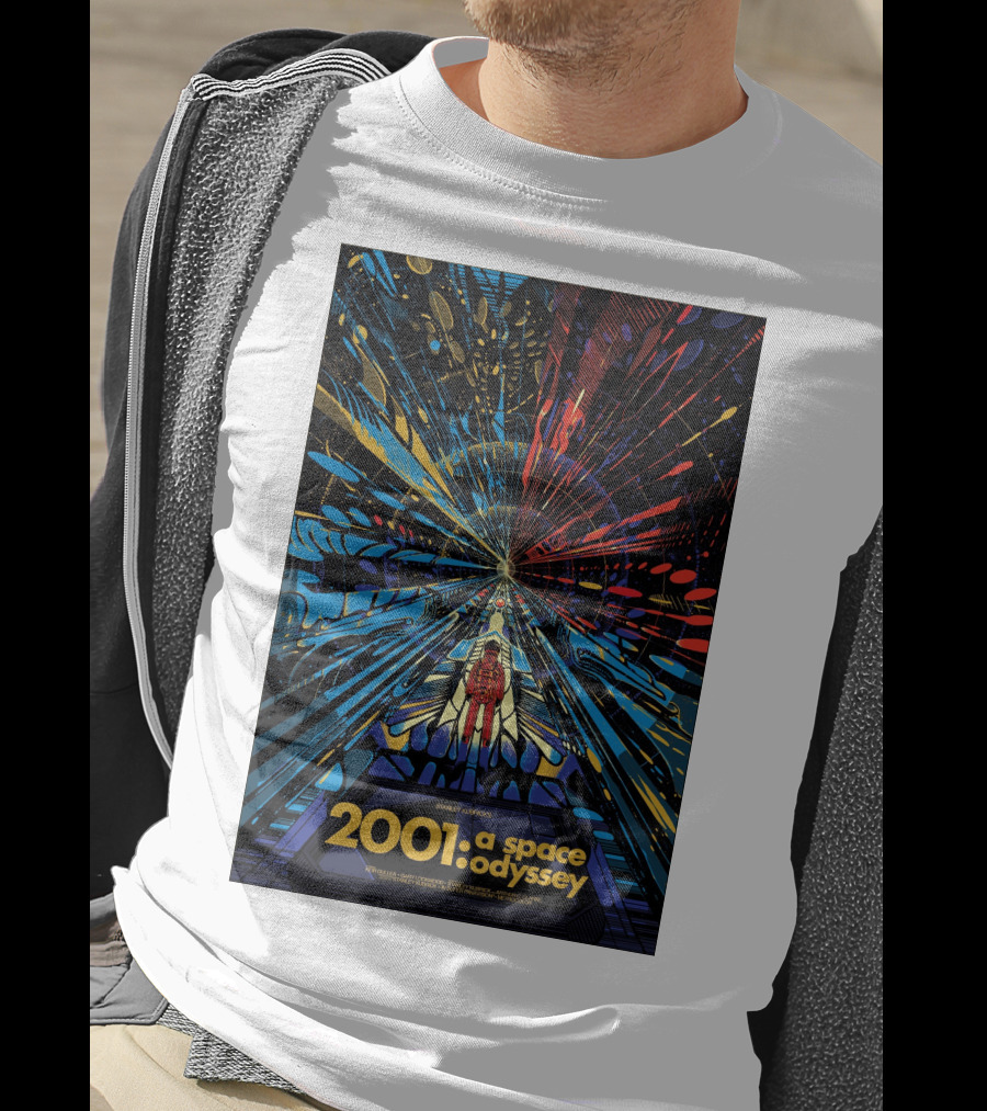 2001: A Space Odyssey Sci-Fi Psychedelic Explosion Astronaut Journey T-Shirt