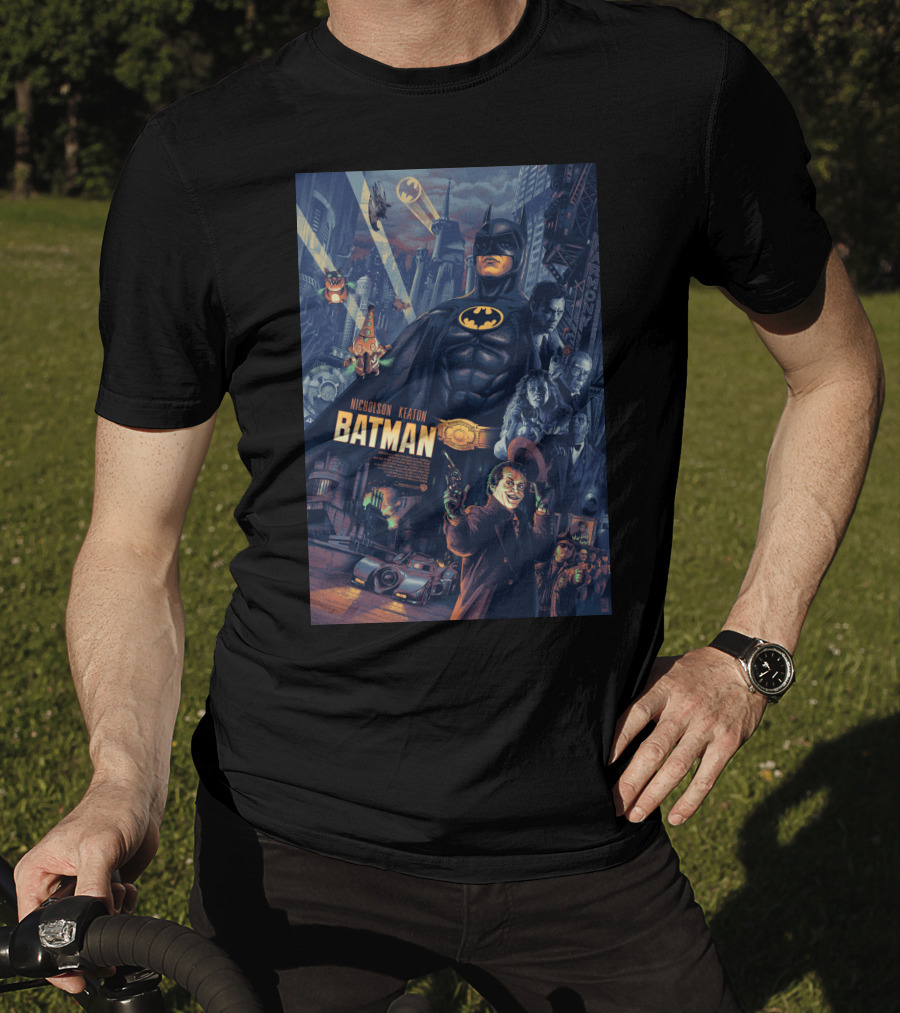 Batman 1989 Nicholson Keaton Gotham City Movie T-Shirt