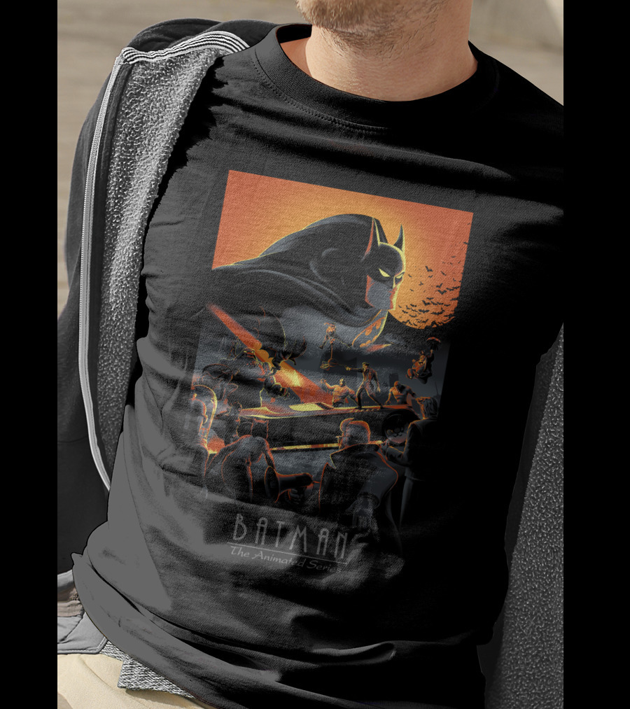 Batman The Animated Series Gotham Showdown Classic T-Shirt