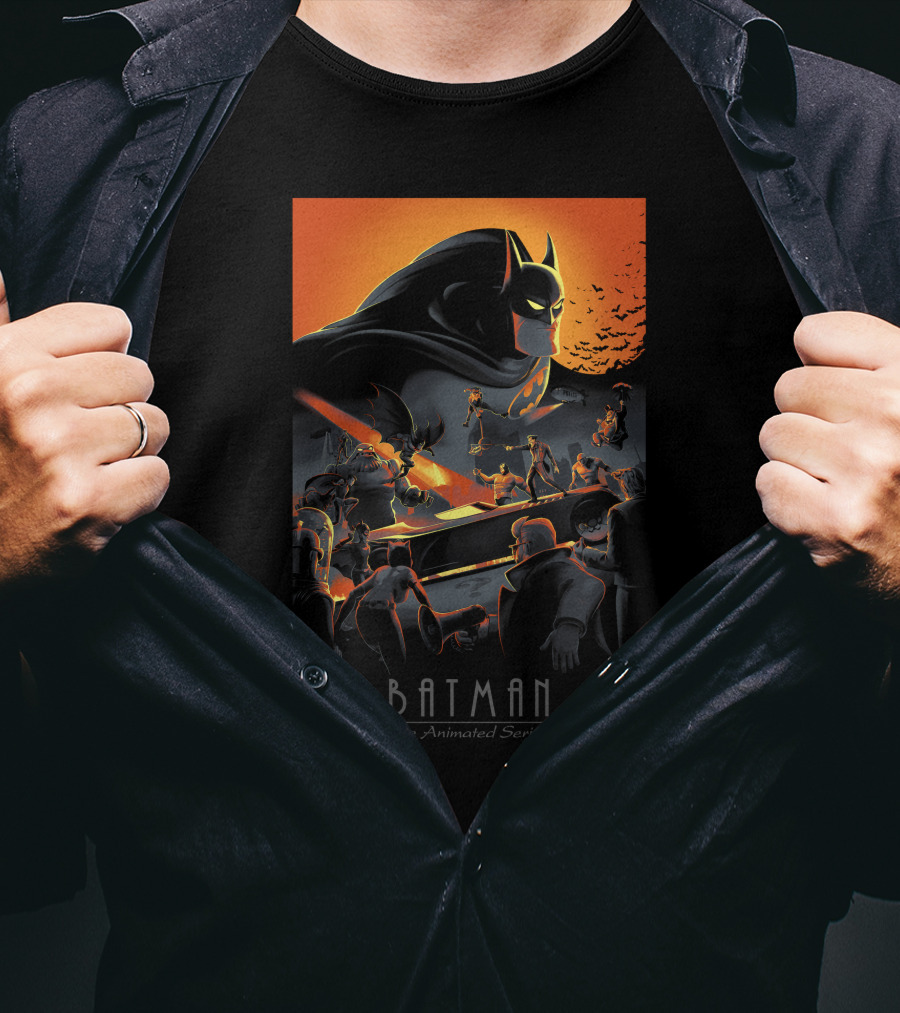 Batman The Animated Series Gotham Showdown Classic T-Shirt