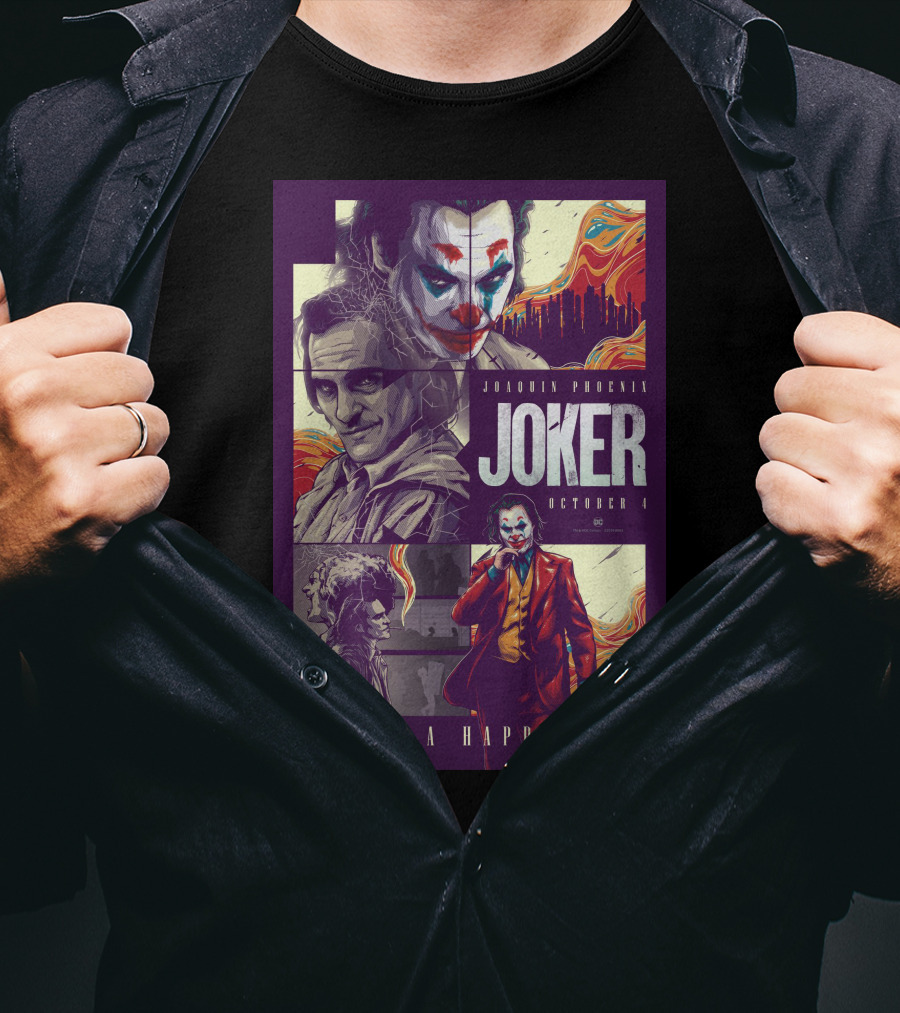 Joker Joaquin Phoenix October 4 Put On A Happy Face T-Shirt