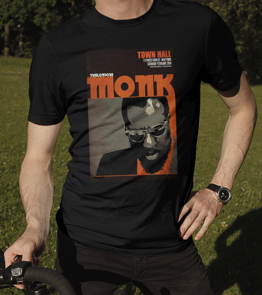 Thelonious Monk Town Hall New York February Concert T-Shirt