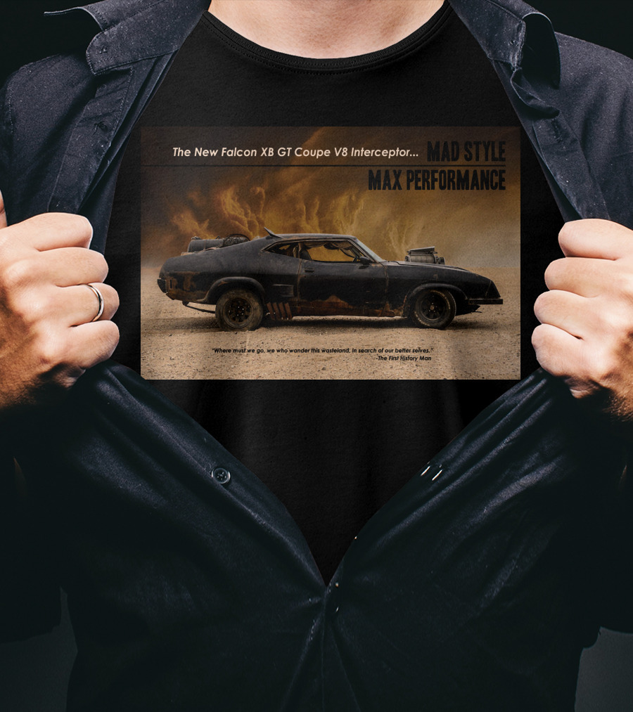 The New Falcon XB GT Coupe V8 Interceptor Mad Style Max Performance T-Shirt
