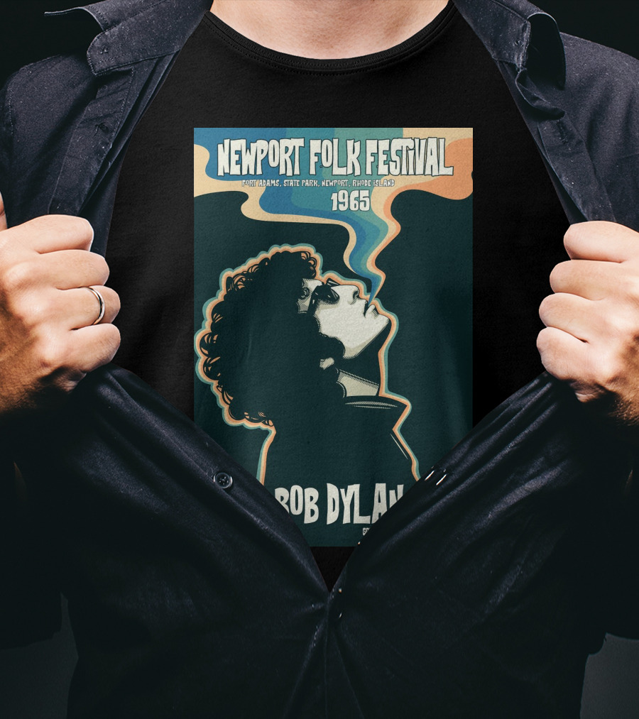 Newport Folk Festival 1965 Bob Dylan T-Shirt