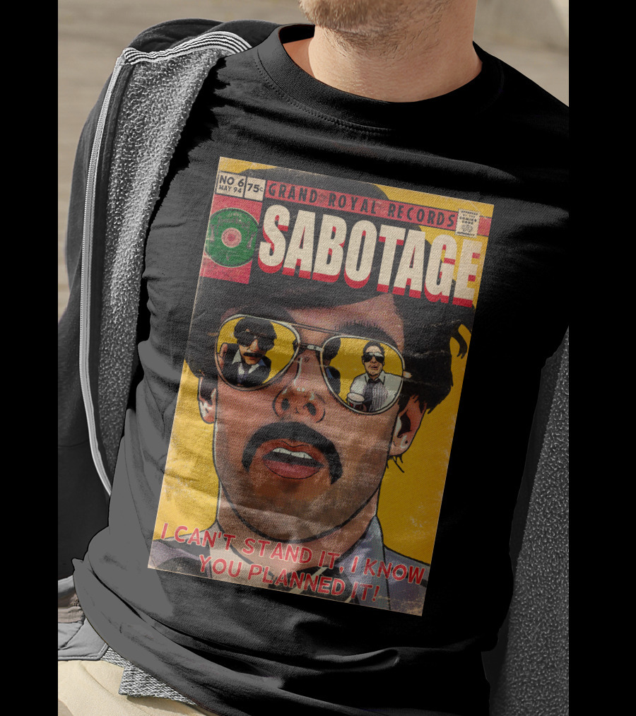 Grand Royal Records Sabotage Comic Cover No 6 May 94 I Can't Stand It I Know You Planned It T-Shirt