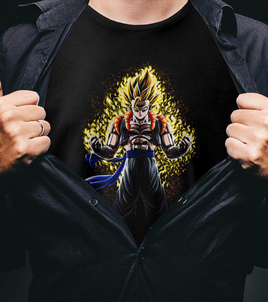 Dragon Ball Super Saiyan Fusion Power Energy Gold Aura T-Shirt