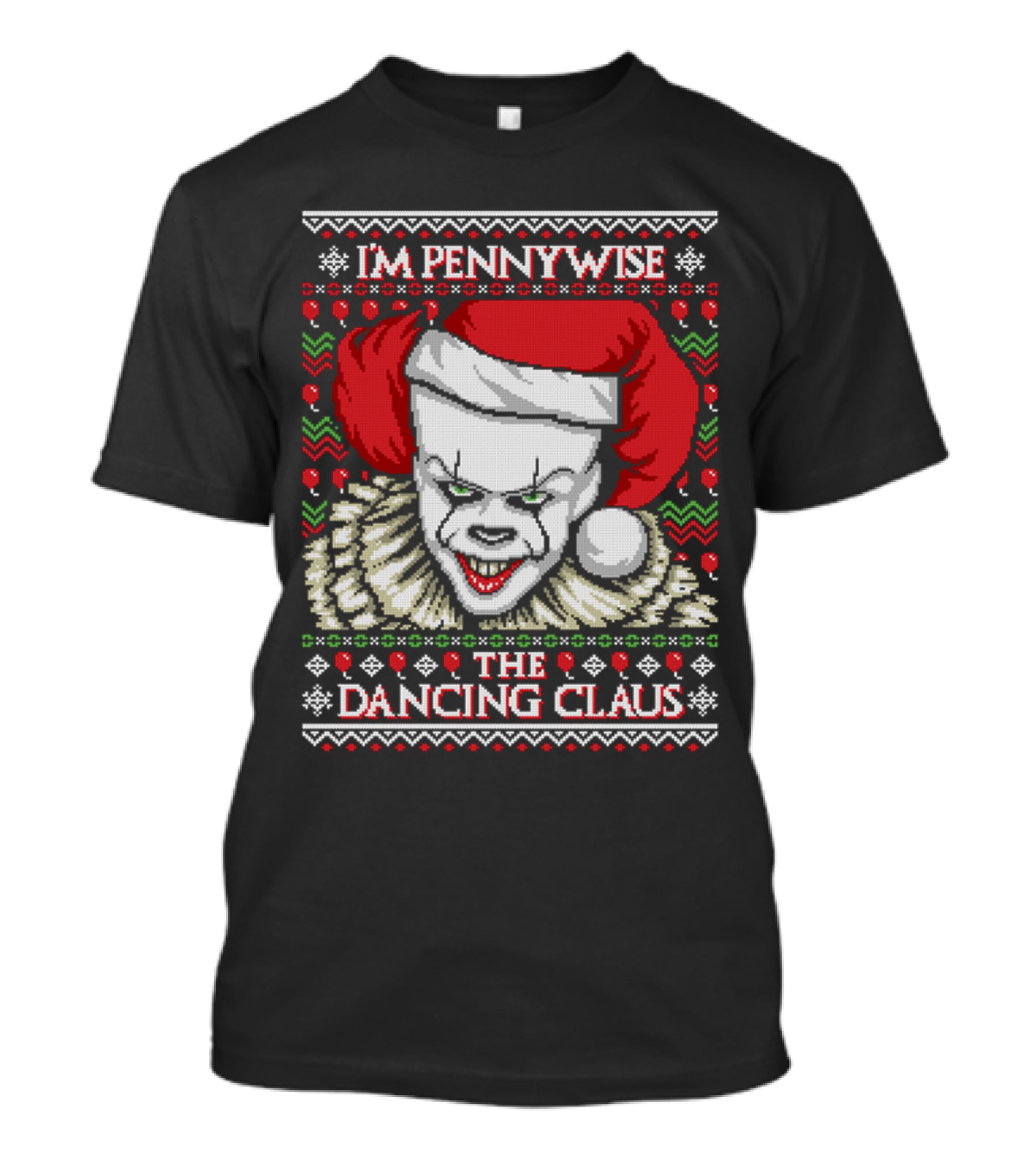 Pennywise Ugly Sweater The Dancing Claus Holiday T-Shirt