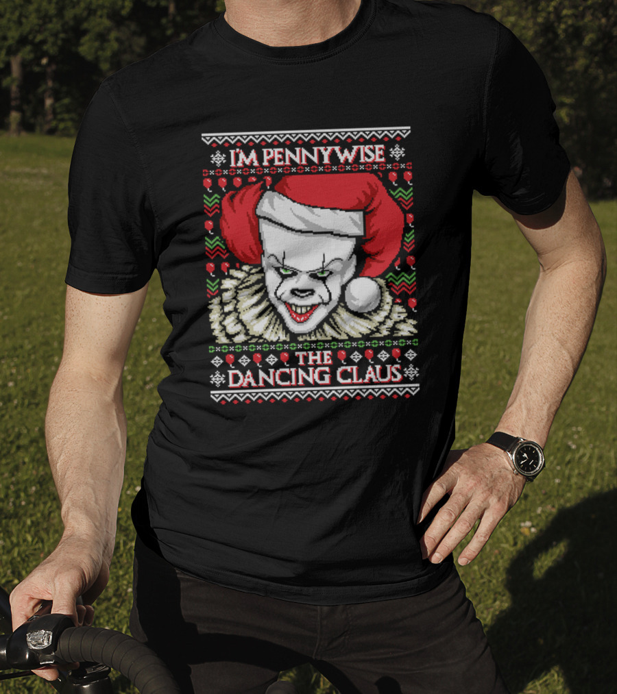 Pennywise Ugly Sweater The Dancing Claus Holiday T-Shirt