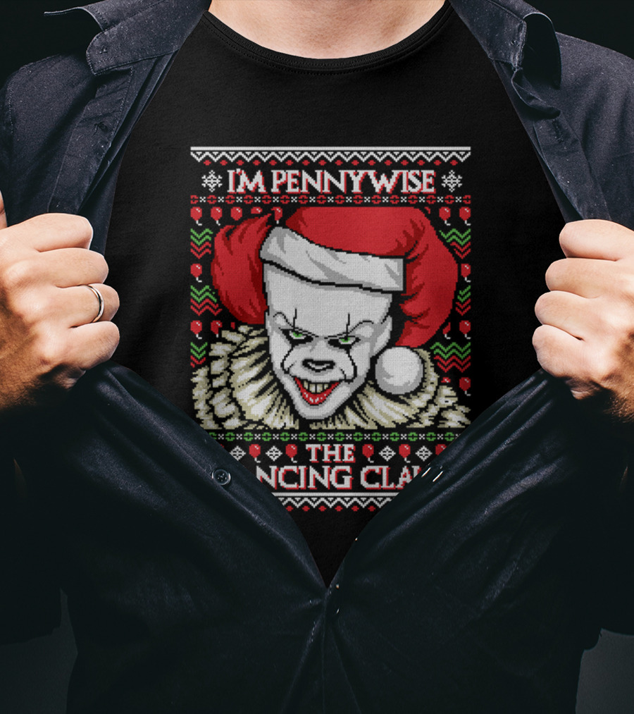 Pennywise Ugly Sweater The Dancing Claus Holiday T-Shirt