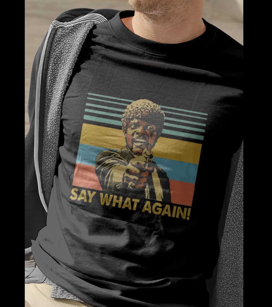 Vintage Pop Art Style Say What Again Retro Character T-Shirt