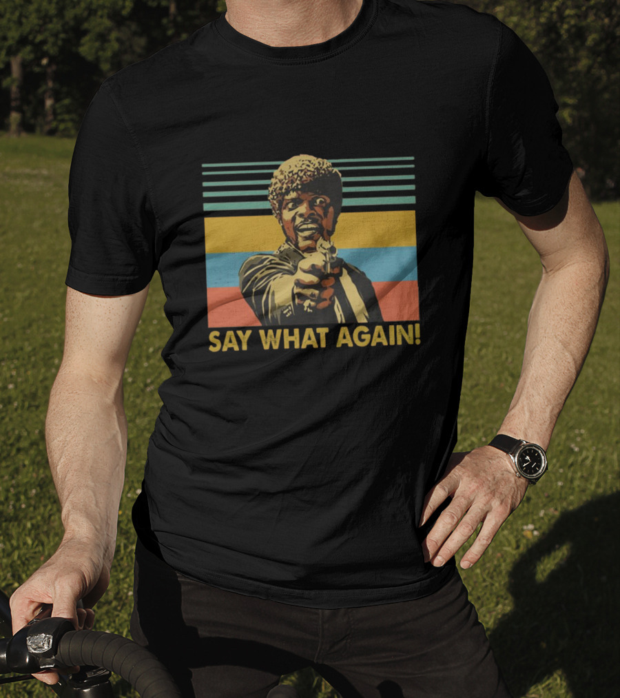 Vintage Pop Art Style Say What Again Retro Character T-Shirt