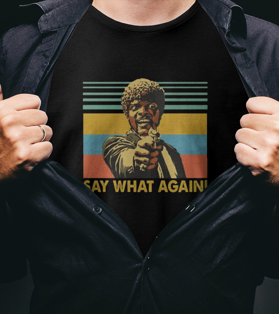 Vintage Pop Art Style Say What Again Retro Character T-Shirt