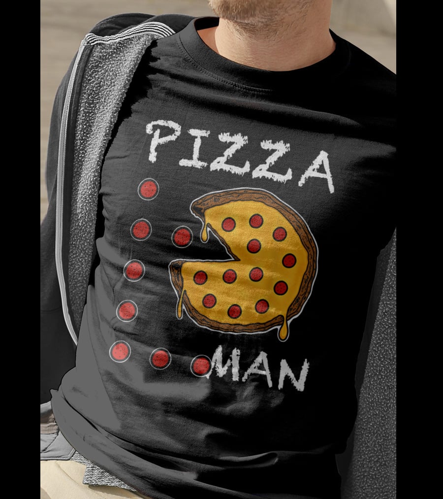 Pizza Man Video Gamer Pizza T-Shirt