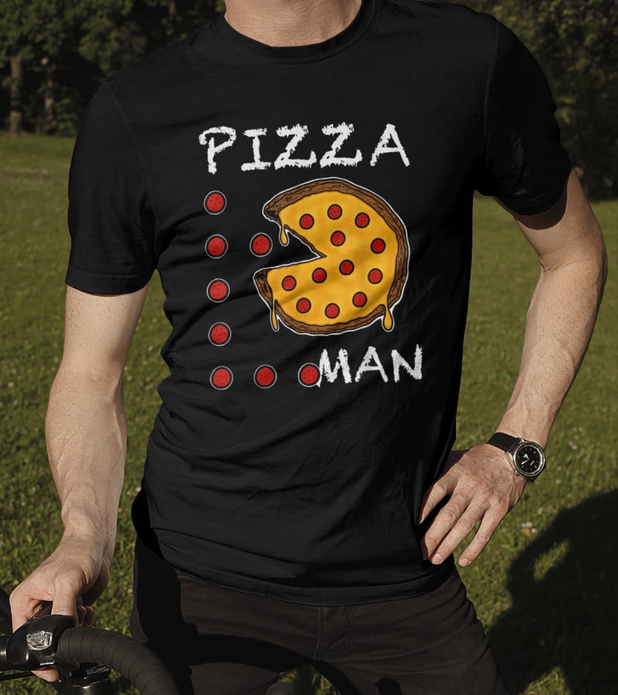 Pizza Man Video Gamer Pizza T-Shirt