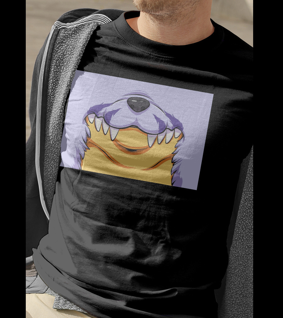 Gabu Mask Anime-Inspired Wolf Face T-Shirt