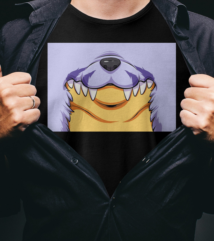 Gabu Mask Anime-Inspired Wolf Face T-Shirt