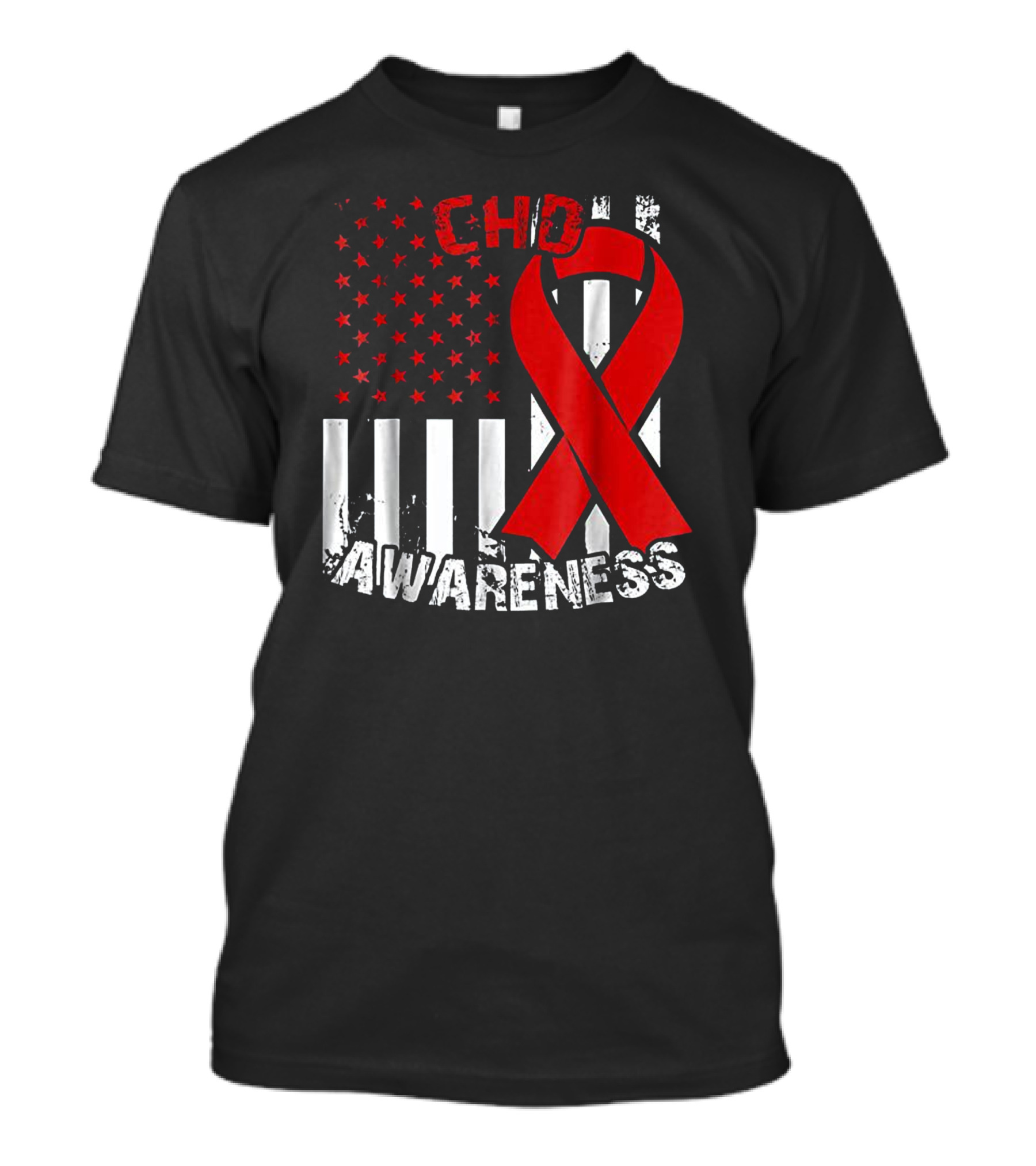 CHD Awareness Congenital Heart Defect Survivor Ribbon T-Shirt