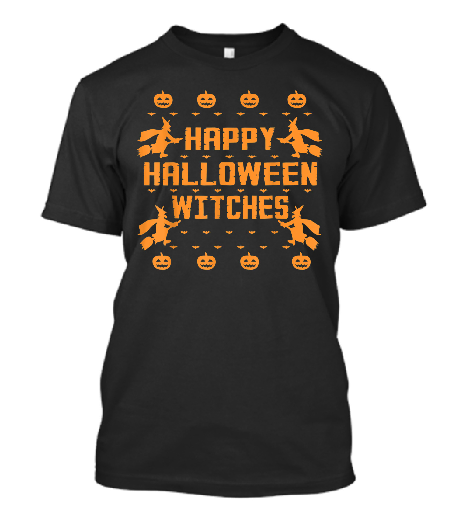 Happy Halloween Witches Pumpkins Bats Witch T-Shirt
