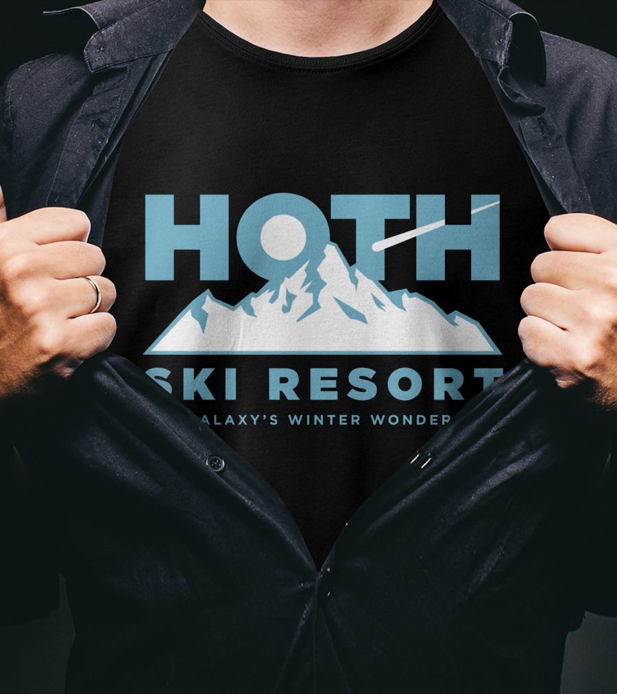 Hoth Ski Resort The Galaxy's Winter Wonderland T-Shirt