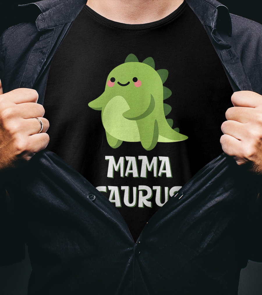 Mama Saurus Cute Dino Kawaii T-Shirt