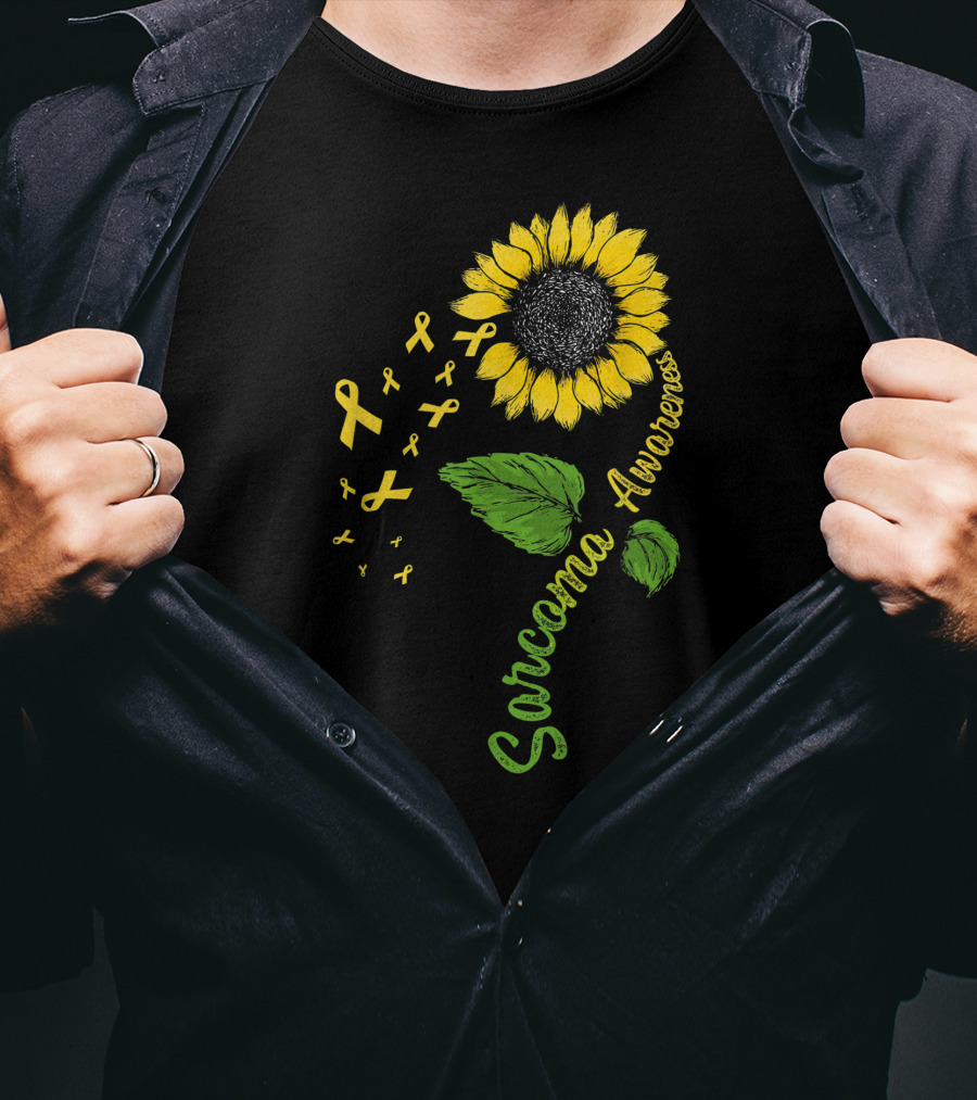 Sarcoma Cancer Awareness Survivor Flower Warrior T-Shirt