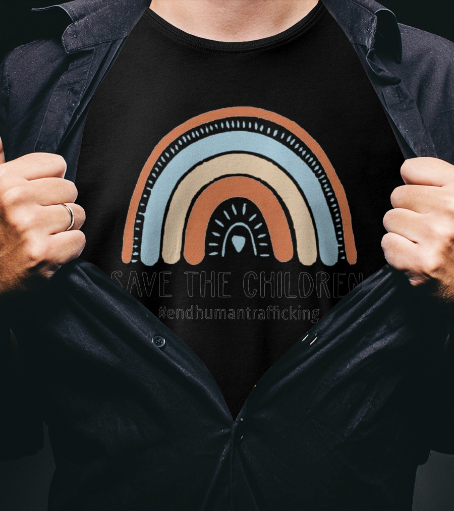 Save The Children #endhumantrafficking Rainbow T-Shirt