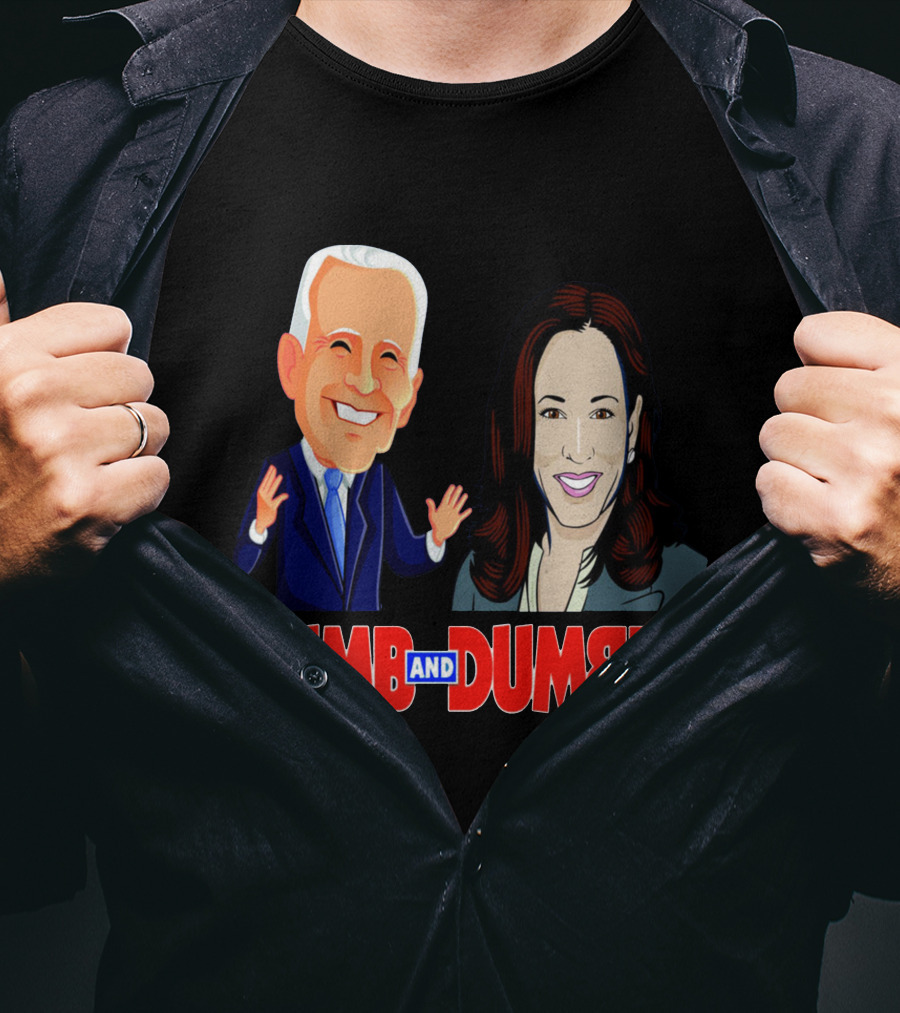 Dumb And Dumber Political Caricature Duo T-Shirt