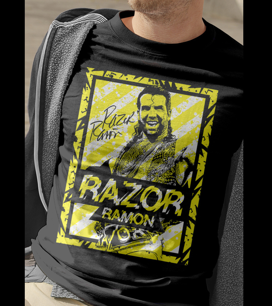 Razor Ramon Signature Yellow Stripes T-Shirt