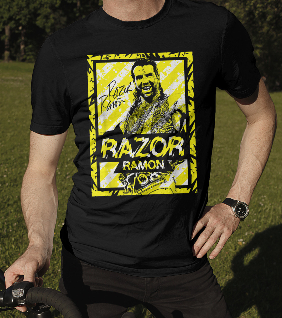 Razor Ramon Signature Yellow Stripes T-Shirt