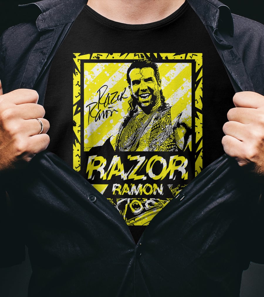 Razor Ramon Signature Yellow Stripes T-Shirt