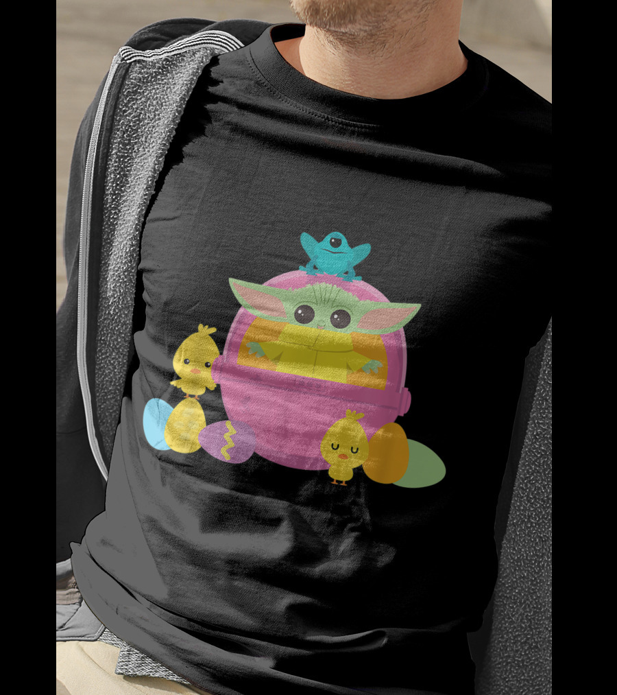 Baby Yoda Easter Chick And Egg Surprise T-Shirt
