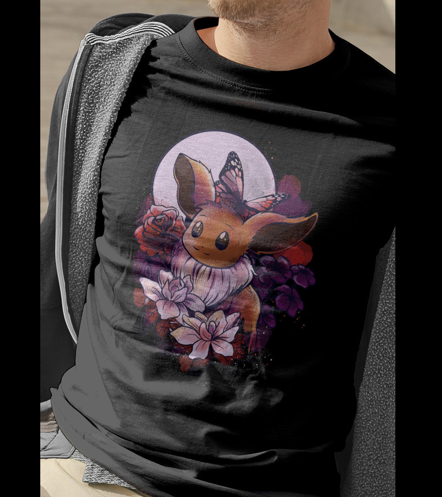Eevee Moonlight Butterfly Blossoms T-Shirt