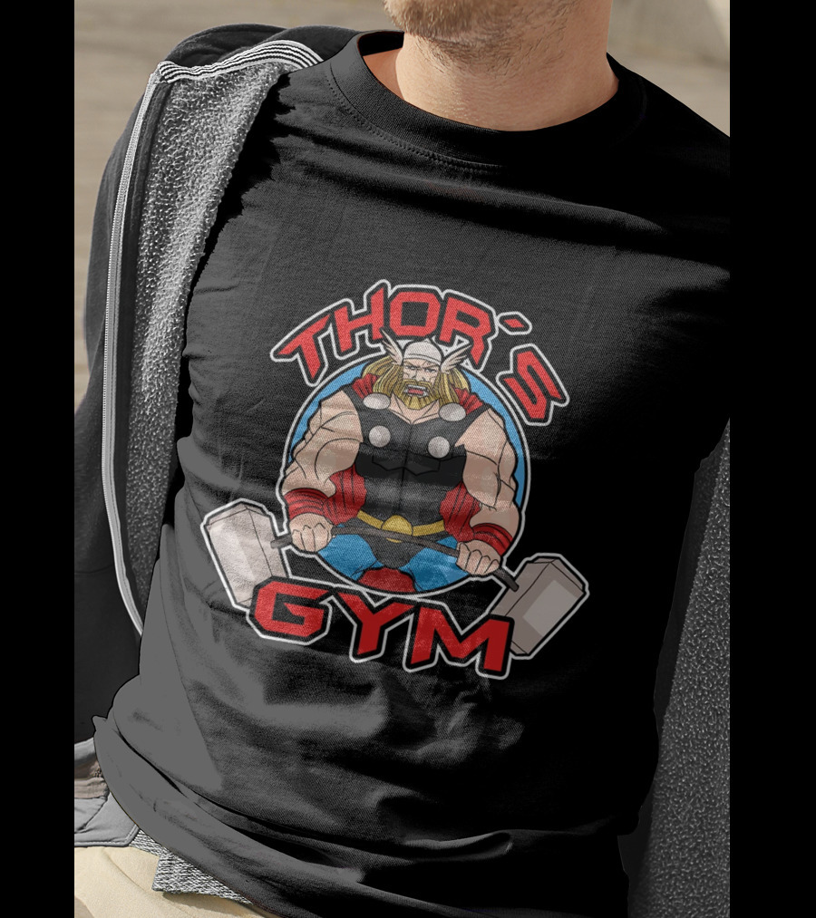Thor's Gym Hammer Workout Viking Strength Training T-Shirt