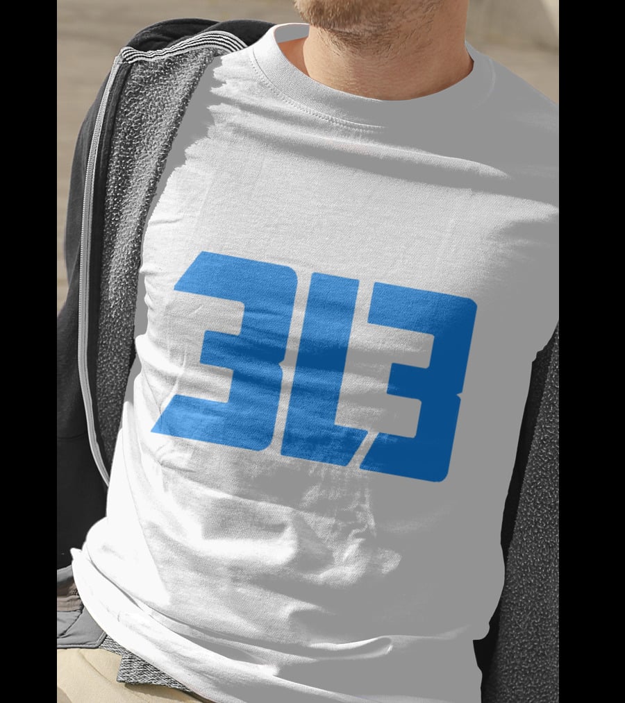 Detroit Lions 313 Bold Blue T-Shirt