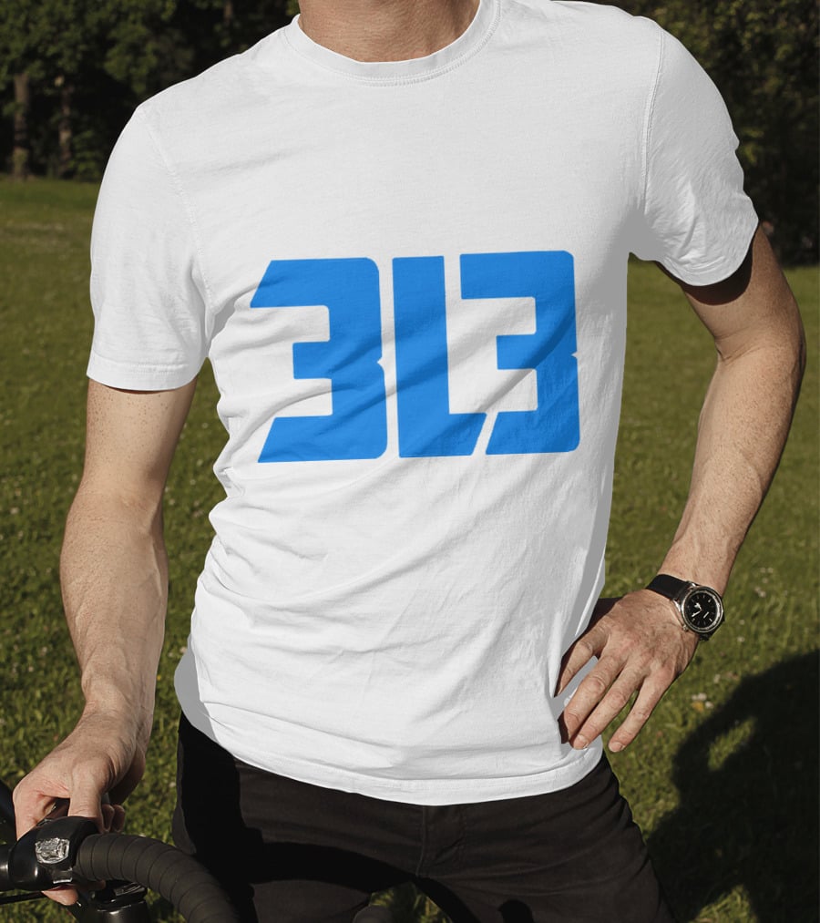 Detroit Lions 313 Bold Blue T-Shirt