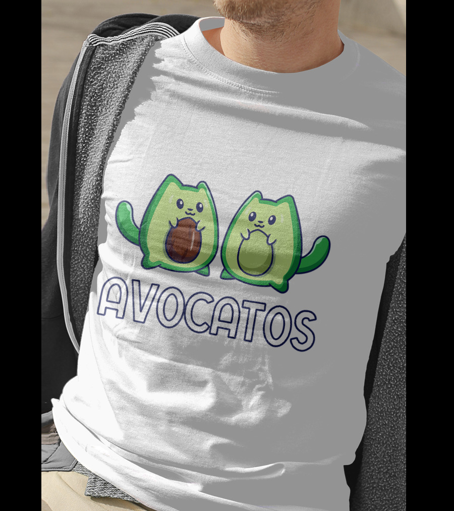Avogatos Avocado Cats Cute Cartoon T-Shirt