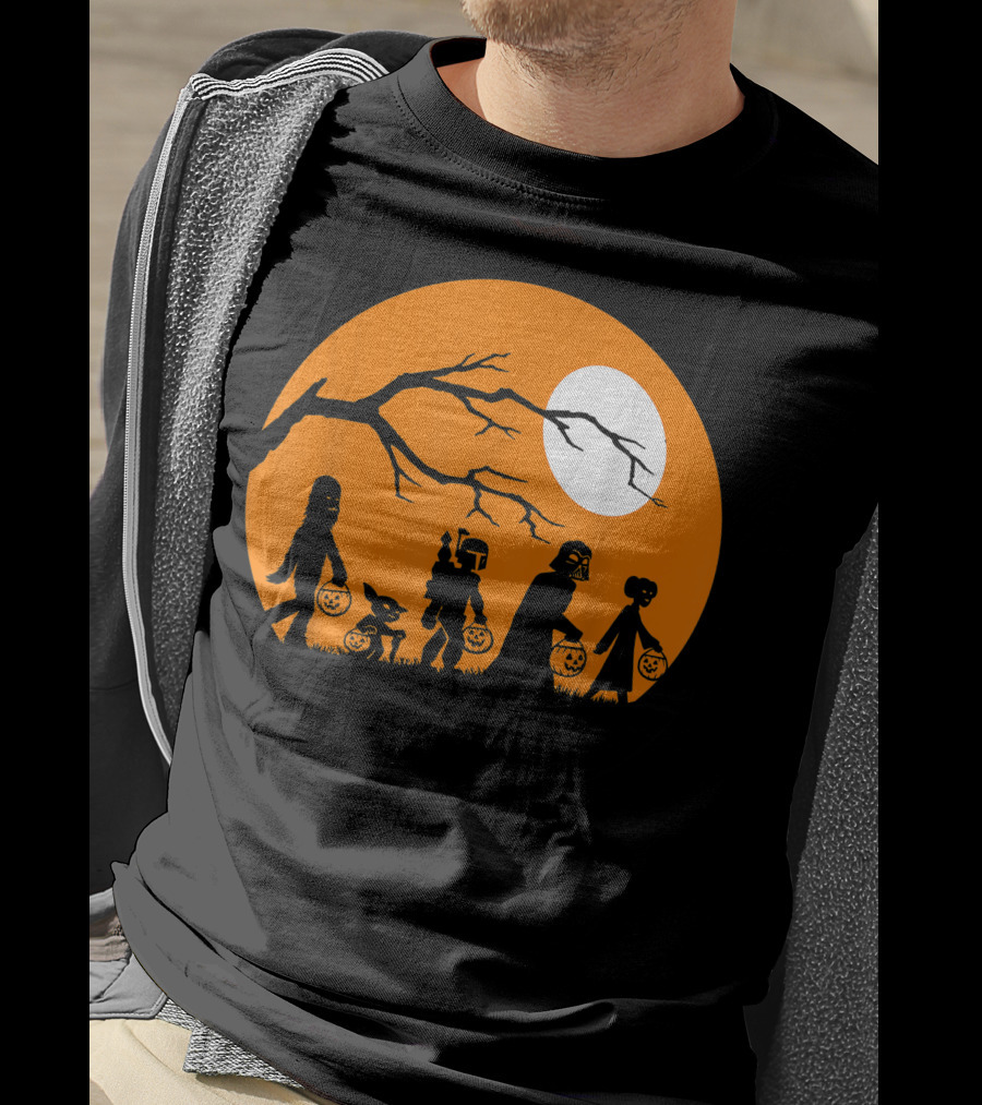 Trick Or Treat Halloween Characters Star Wars T-Shirt