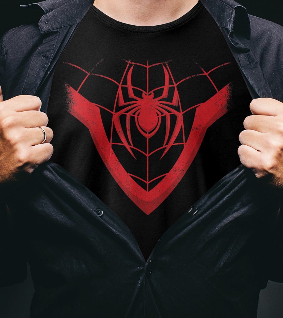 Miles Morales Spider Logo Halloween Man T-Shirt