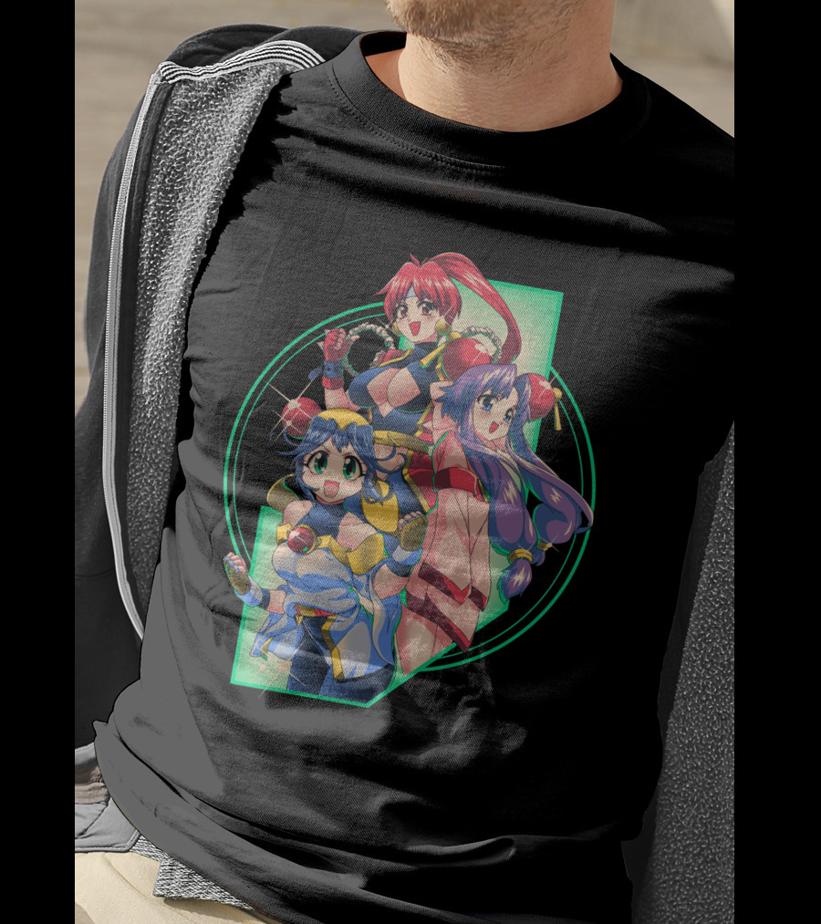 Robot Hearts Anime Trio Warriors T-Shirt