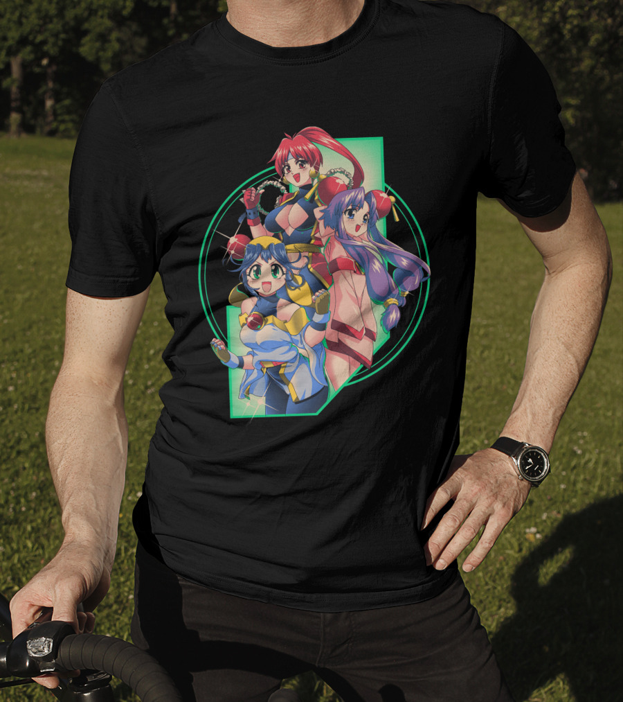 Robot Hearts Anime Trio Warriors T-Shirt