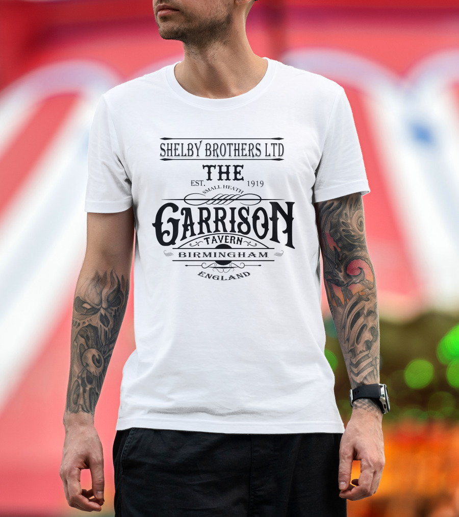SHELBY BROTHERS LTD THE GARRISON TAVERN SMALL HEATH BIRMINGHAM ENGLAND EST. 1919 T-Shirt