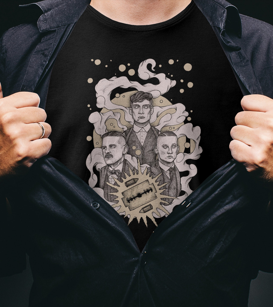 Razor Blade Bullets Smoke Trio T-Shirt