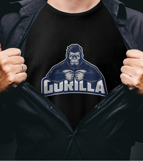 GORILLA Fierce Muscular Primate T-Shirt