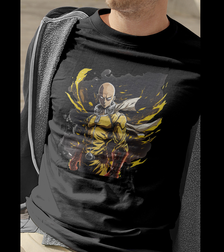 Saitama One Punch Man Heroic Anime Character T-Shirt