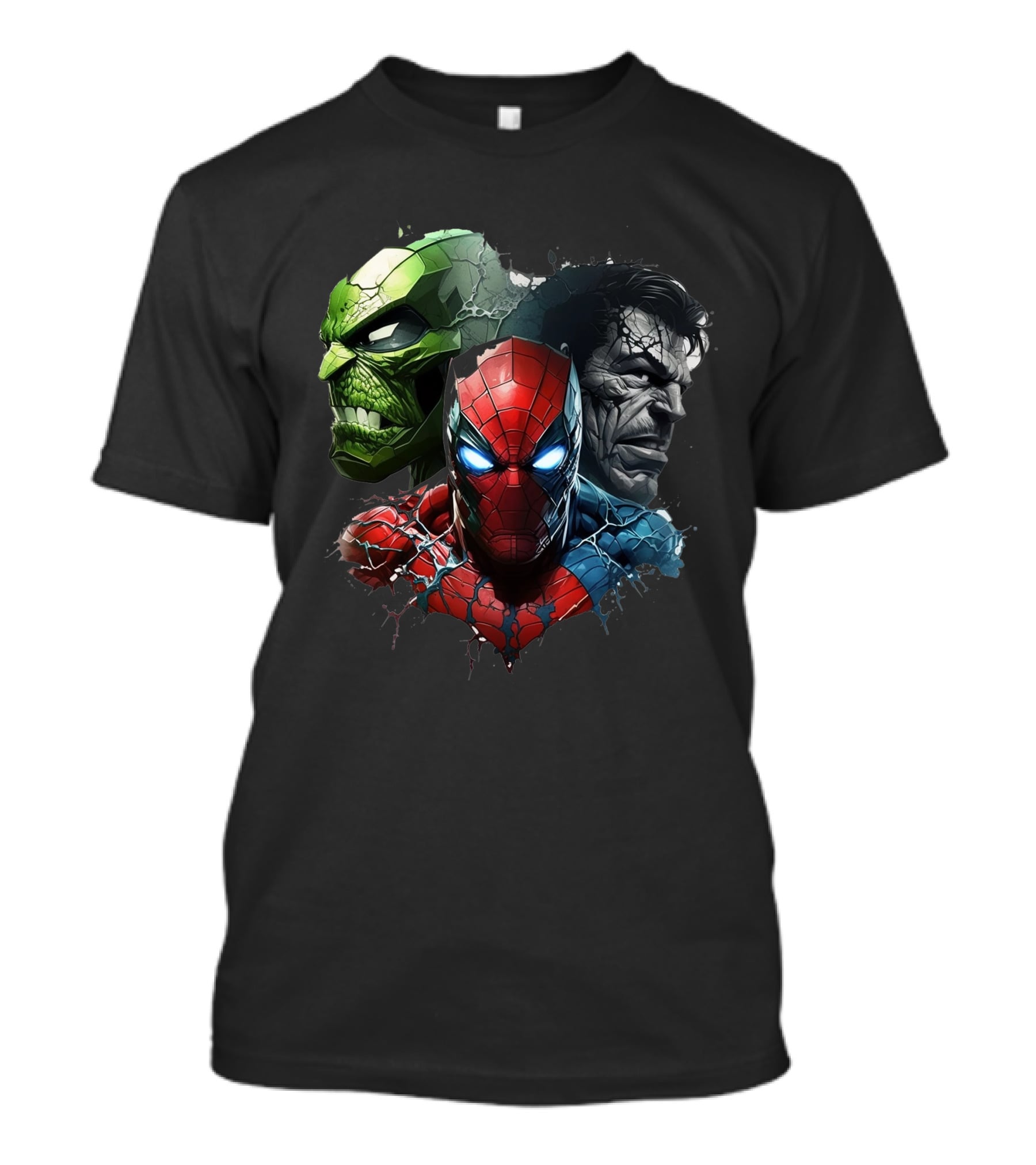 The Avengers Spider-Man Hulk Wolverine Trio T-Shirt