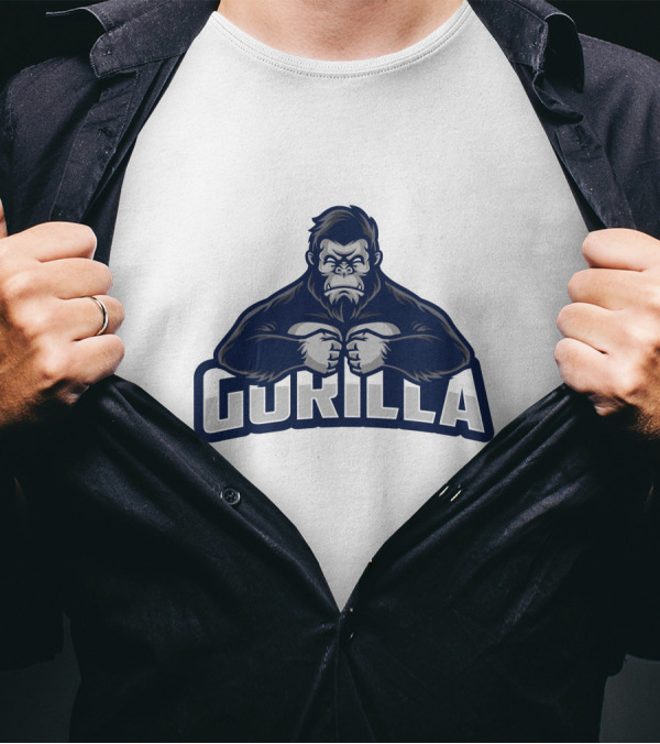 Gorilla Logo Strong Powerful T-Shirt