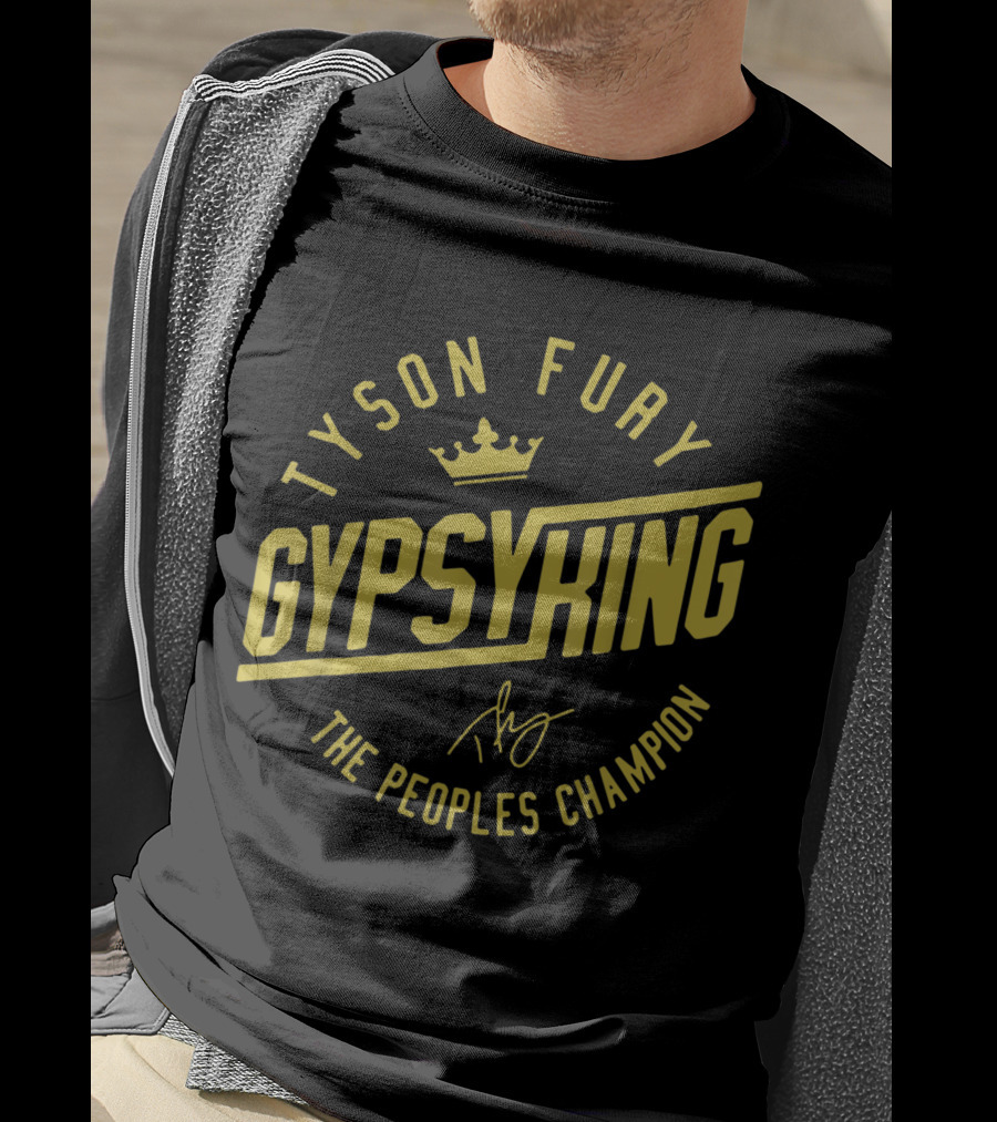 Tyson Fury Gypsy King Crown Logo The Peoples Champion T-Shirt