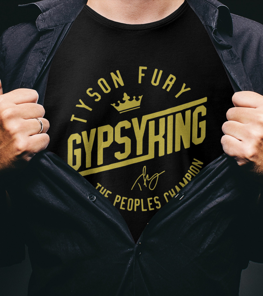 Tyson Fury Gypsy King Crown Logo The Peoples Champion T-Shirt