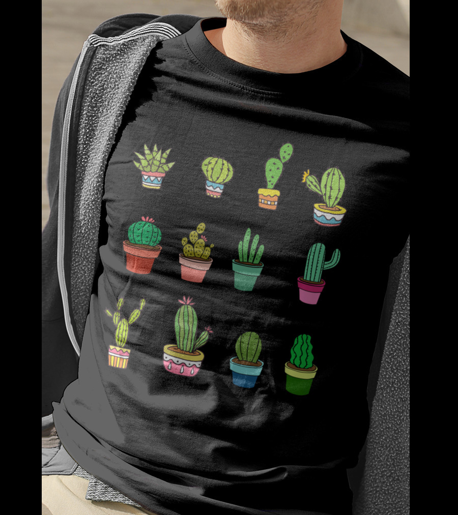 Cute Kawaii Succulent Collector Cactus Lover T-Shirt