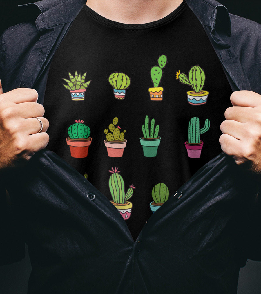 Cute Kawaii Succulent Collector Cactus Lover T-Shirt